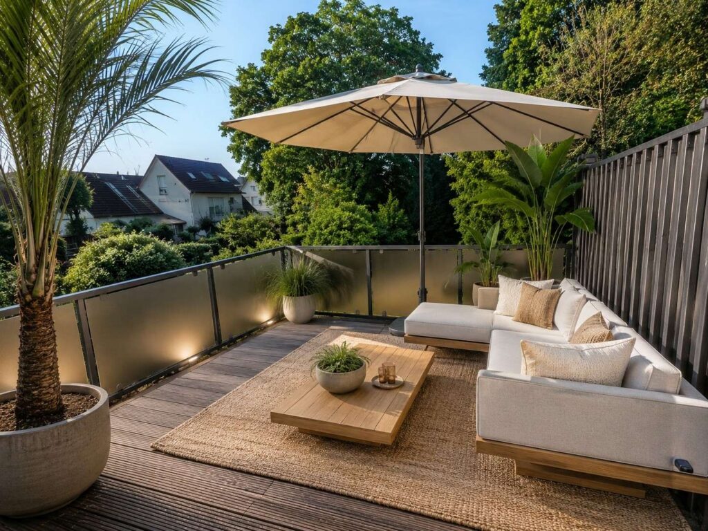 Urlaubsfeeling Dachterrasse 